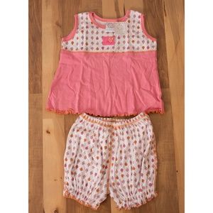ADORABLE CLOUD MINE LADY BUG SHORT SET